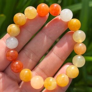 10mm stretchable orange aventurine bracelet 0115‎